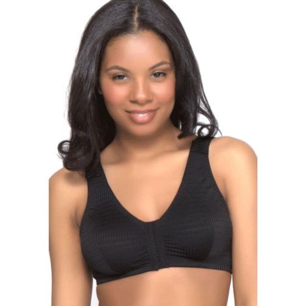 QT Intimates Front Closure Leisure Bra With Velcro Strap