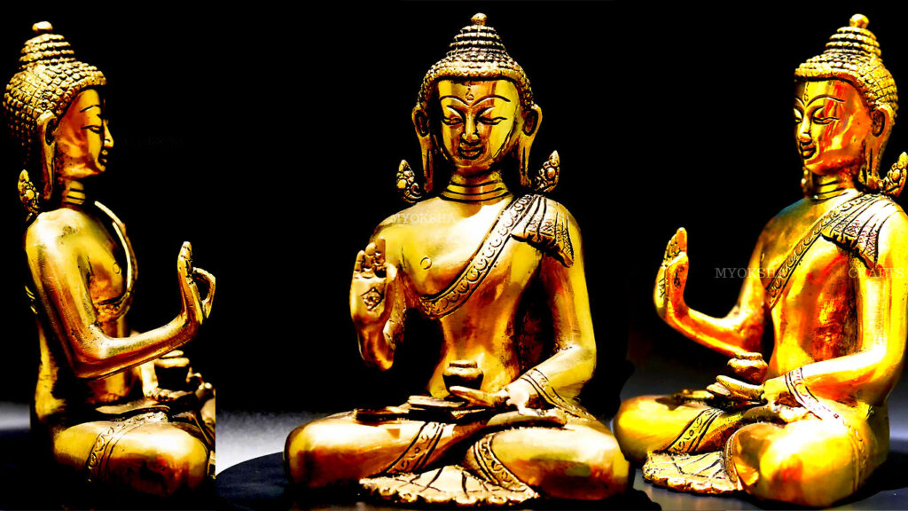 Brass Sitting Buddha Statue - Embrace Inner Peace