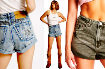 SALTY DOG ICON BANDITS HIGH WAIST DENIM SHORTS