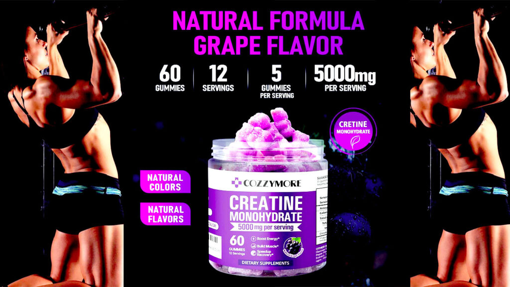 Creatine Monohydrate Gummies 5000mg for Men & Women