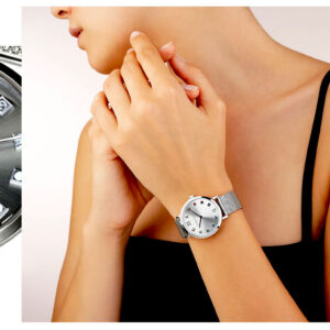 Watch Round Silver Sunray