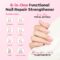 modelones Nail Strengthener, 8-in-One Nail Ridge Filler Base Coat
