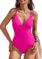 AI’MAGE Women’s One Piece Swimsuit 2025 Tummy Control Bathing Suit Slimming O
