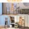 LVSOMT LED Standing Jewelry Mirror Cabinet