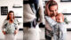 Baby carrier – Be Lenka Mini – Folk – Grey