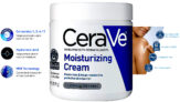 CeraVe Moisturizing Cream, Body and Face Moisturizer for Dry Skin,