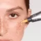 Thinning skin around the eyes for a more youthful appearance