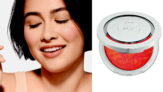 Adding a natural flush of color to cheeks